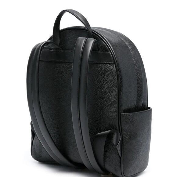 Michael Kors Bex Medium Pebbled Leather Backpack bag, travel bag Black silver - Picture 5 of 14